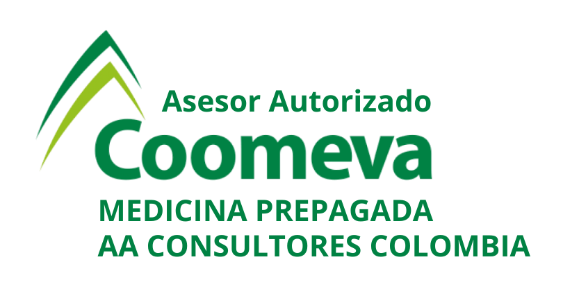 Logo oficial de Coomeva Medicina Prepagada con AA Consultores Colombia, asesores autorizados de seguros en Colombia